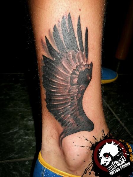 Black Wing tattoo by Mad-art Tattoo