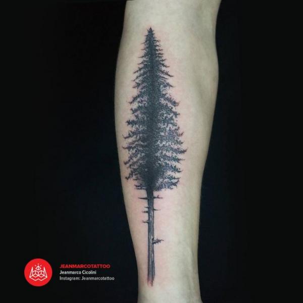 Fir-Tree Graphic tattoo by 2vision Estudio