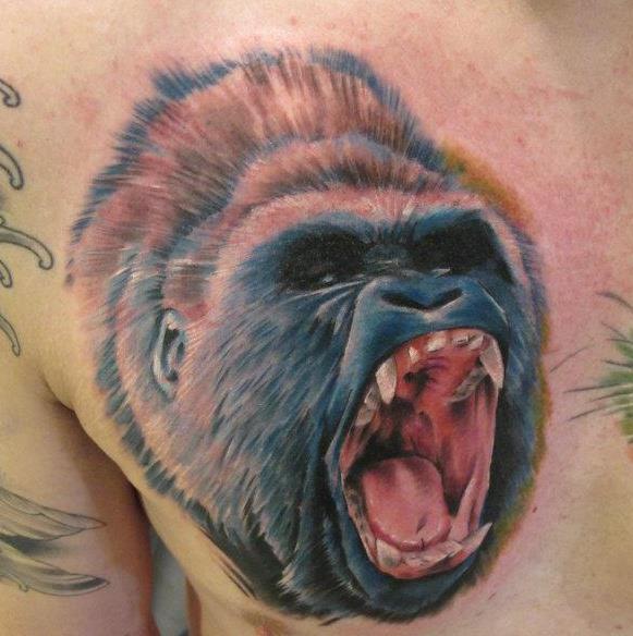 Gorilla Realistic tattoo by Marked For Life