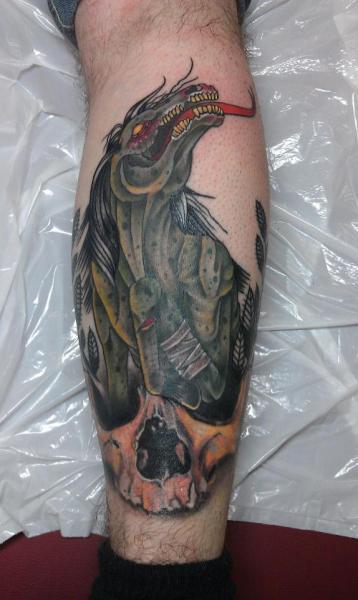 Nightmare Scull tattoo by Last Angels Tattoo