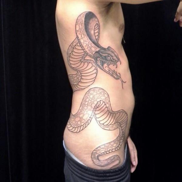 Body Side Graphic tattoo by Tantrix Body Art