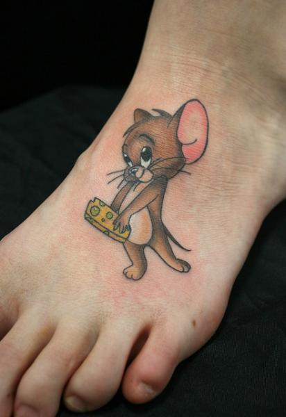 Cute Jerry Tom & Jerry tattoo by Skin Deep Art