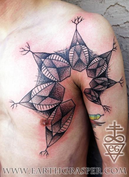 Dotwork Arm Pit Mandala tattoo by Earth Gasper Tattoo