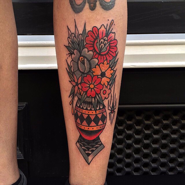 Flowers in Vase tattoo