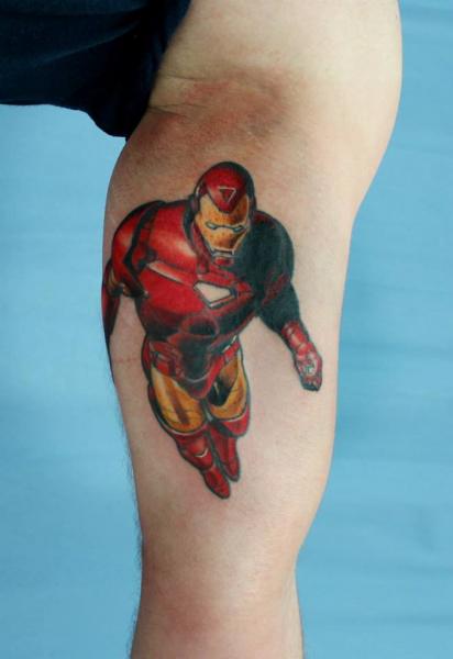 Flying Iron Man tattoo by Skin Deep Art