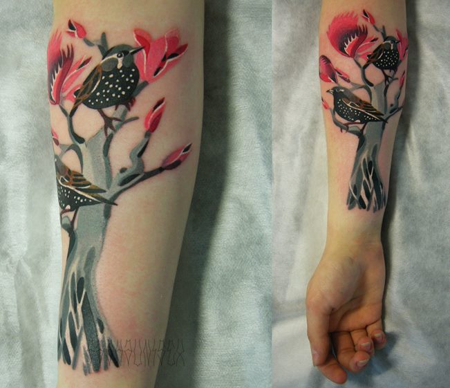 Grey Tree Kingfisher tattoo by Sasha Unisex