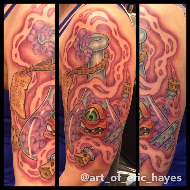 Laboratory Fail tattoo by Eric Hayes