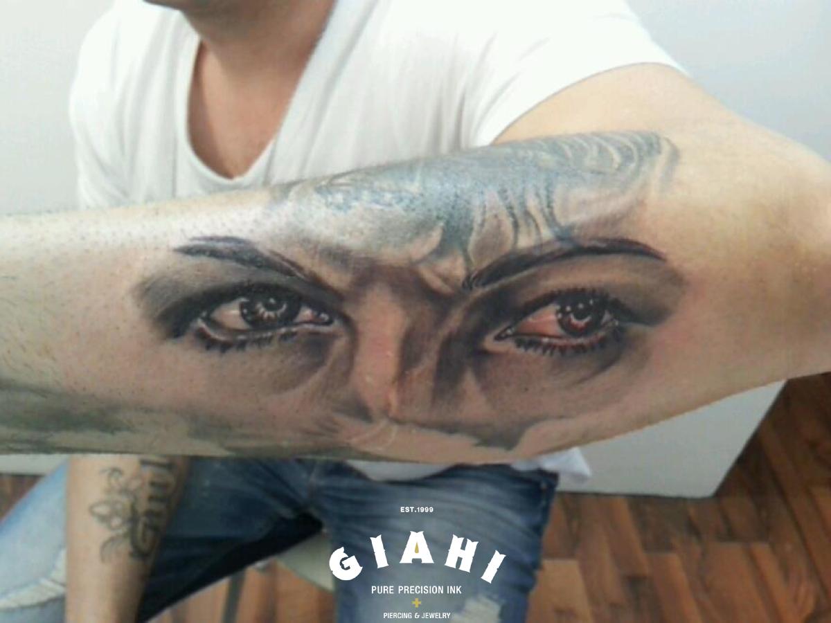 Serious Look Graphic tattoo by Goran Petrovic