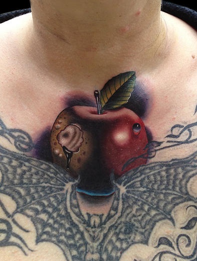 Spoiled Poisoned Apple tattoo by Andres Acosta