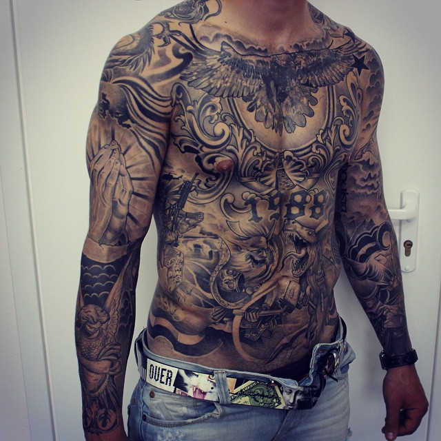 Awesome Torso Full Body tattoo