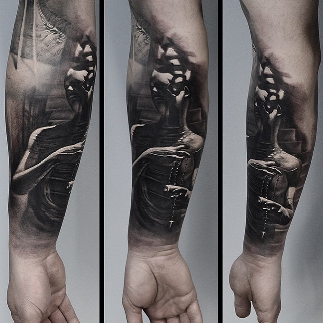 Beads Man Mind Blow Up Graphic tattoo by Tomasz TOFI Torfinski