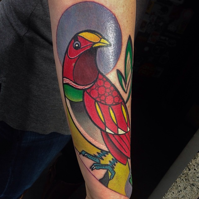 King Bird of Paradise on Arm