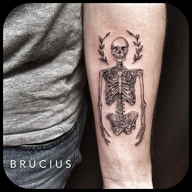 Acacia Skeleton Arm tattoo