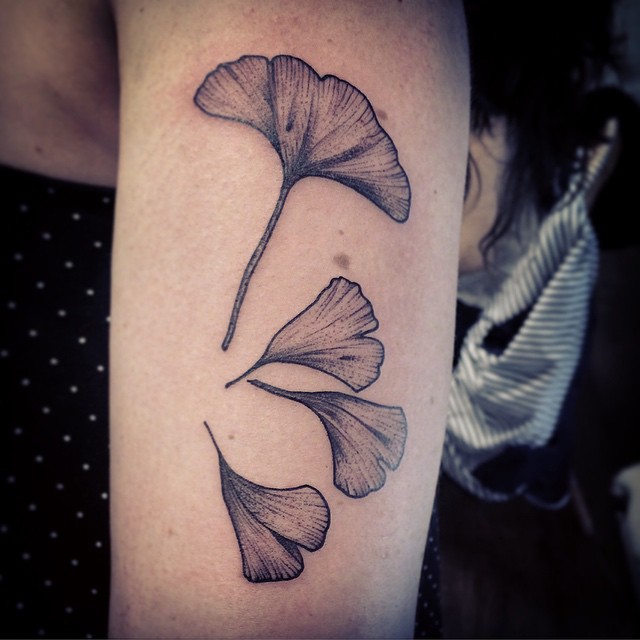 Arm Flower Petals Graphic tattoo