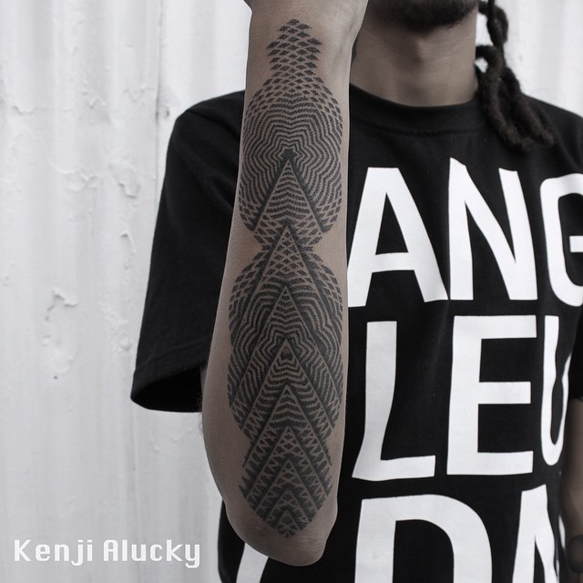 Awesome Arm Dotwork Pattern