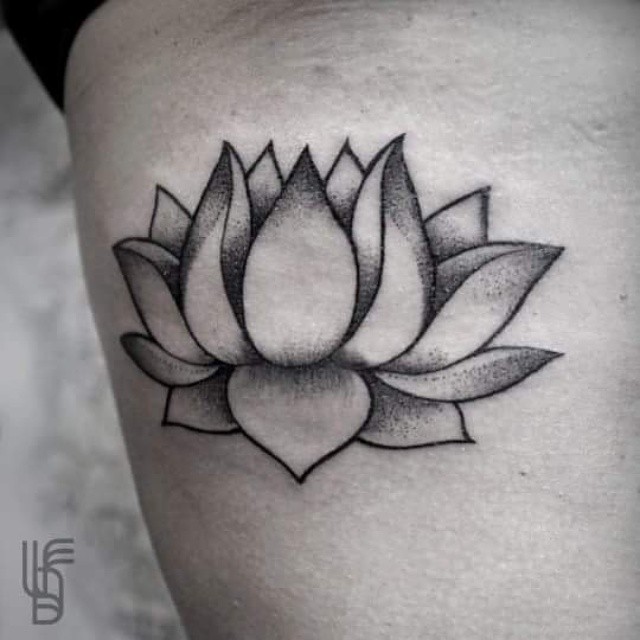 Simply Lotus Flower tattoo