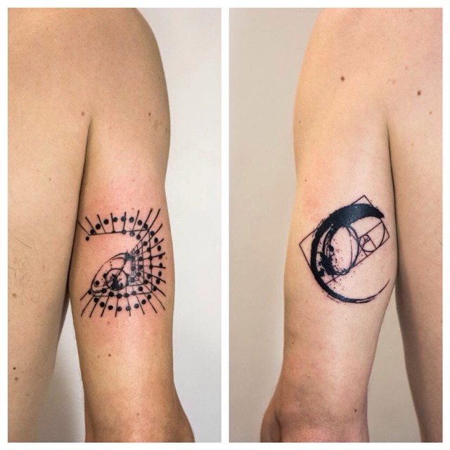Ying Yang Arm tattoos