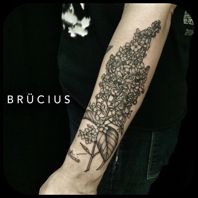 Brunch of Little Flowers Arm Tattoo