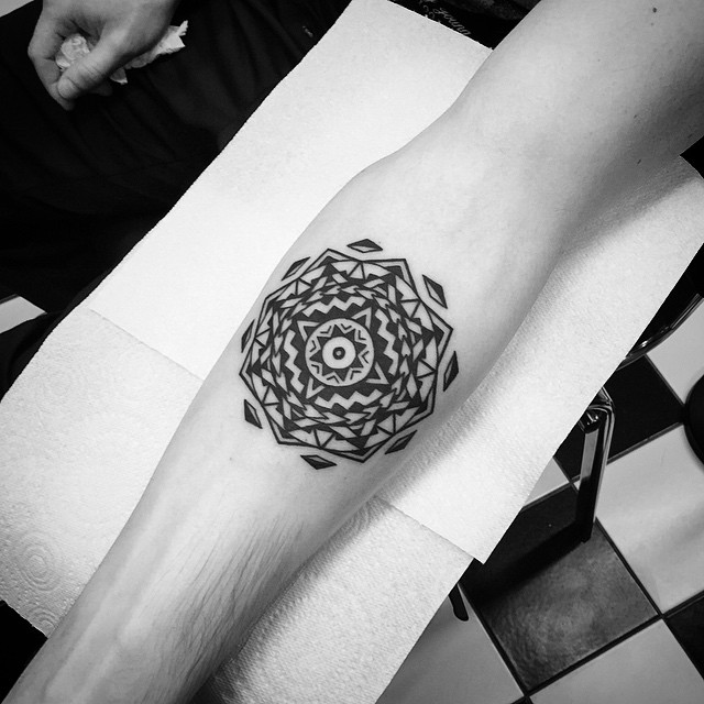 Circle Geometry Tattoo Pattern