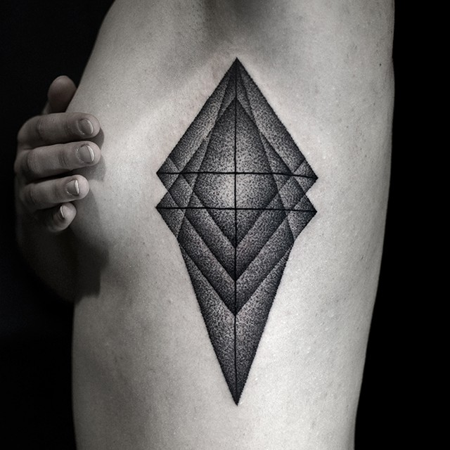 Geometry Tattoo on Body Side