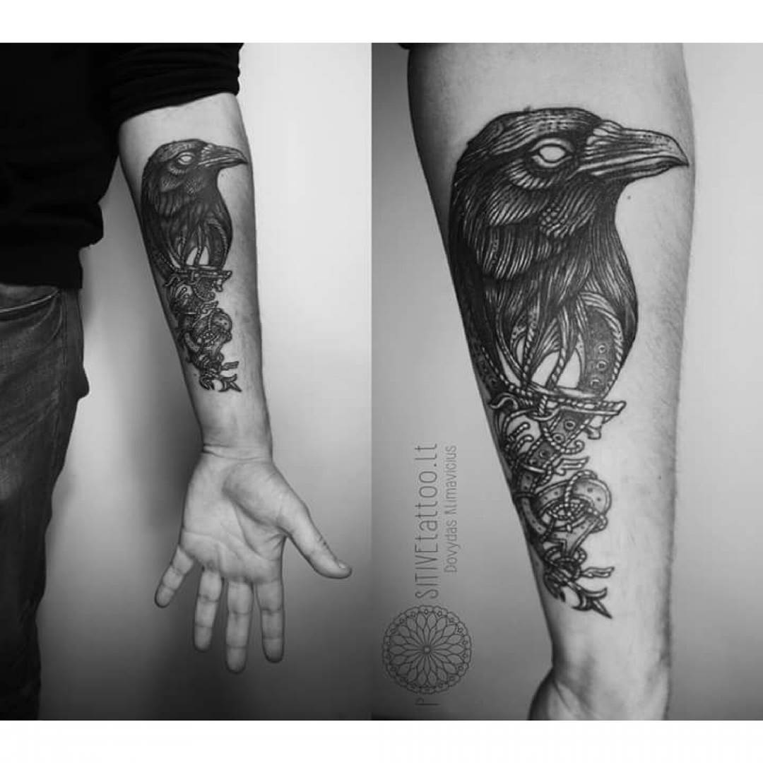 Belt Crow Tattoo