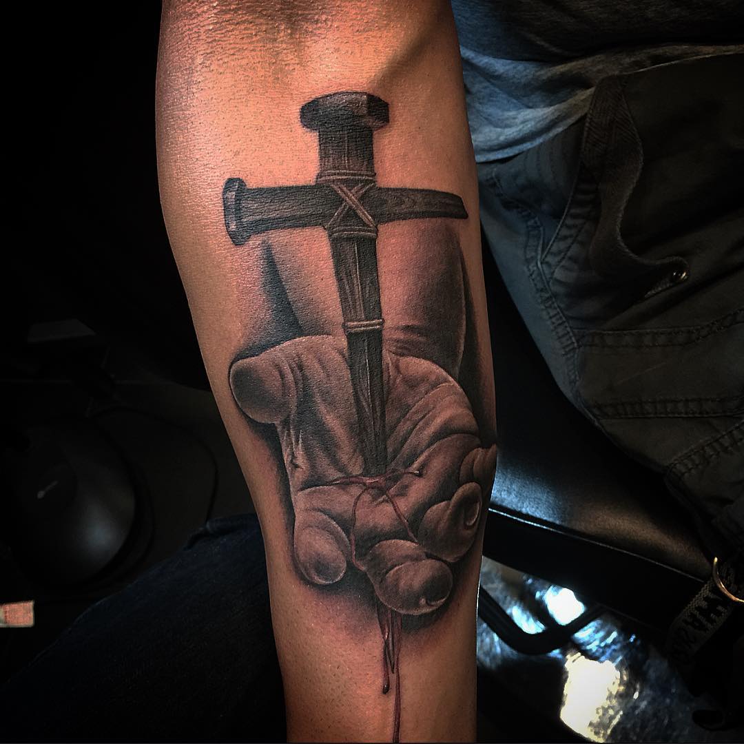 Crucifix Stigmata Tattoo