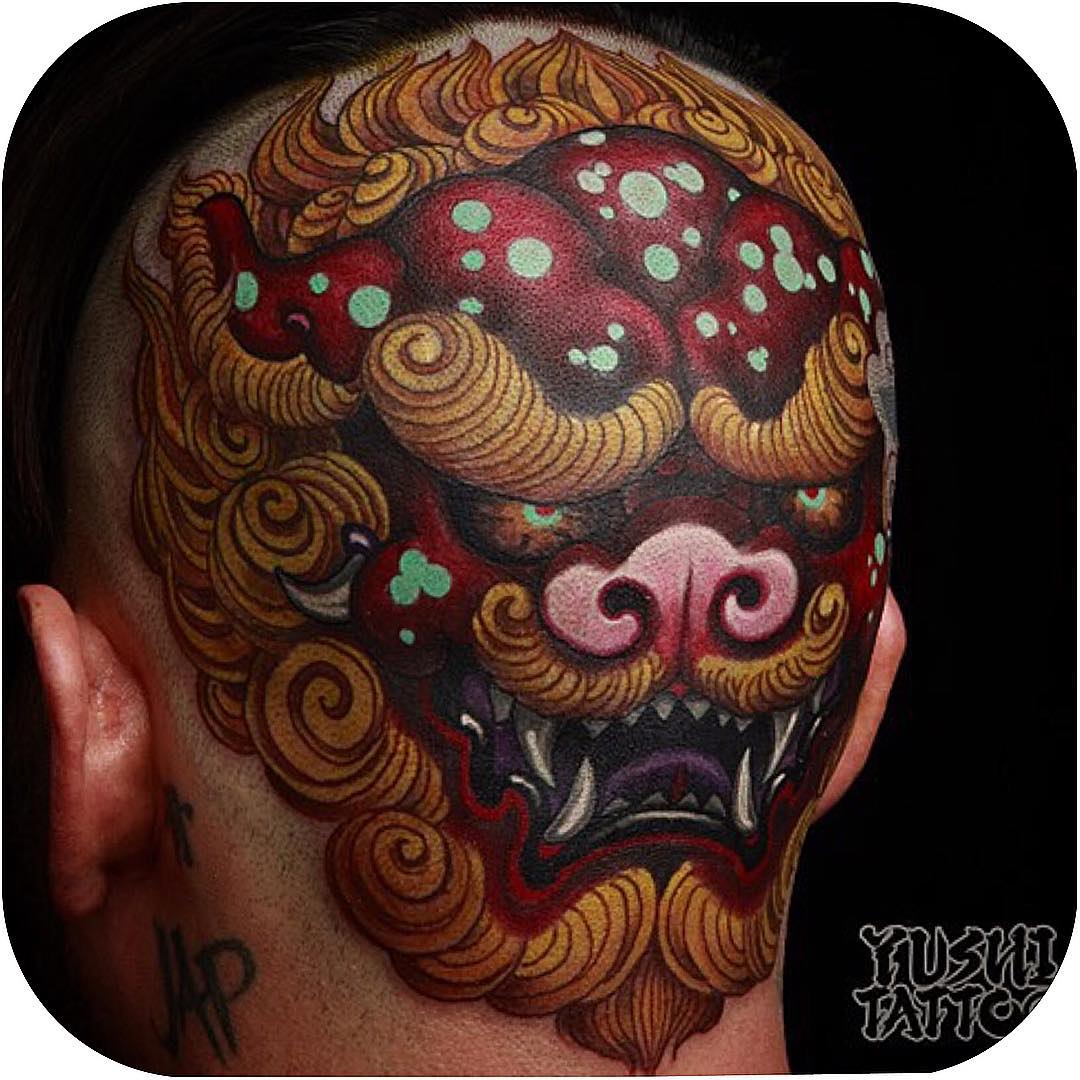 Japanese Head Tattoo