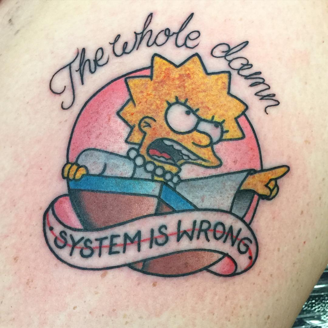 Lisa Simpson Tattoo