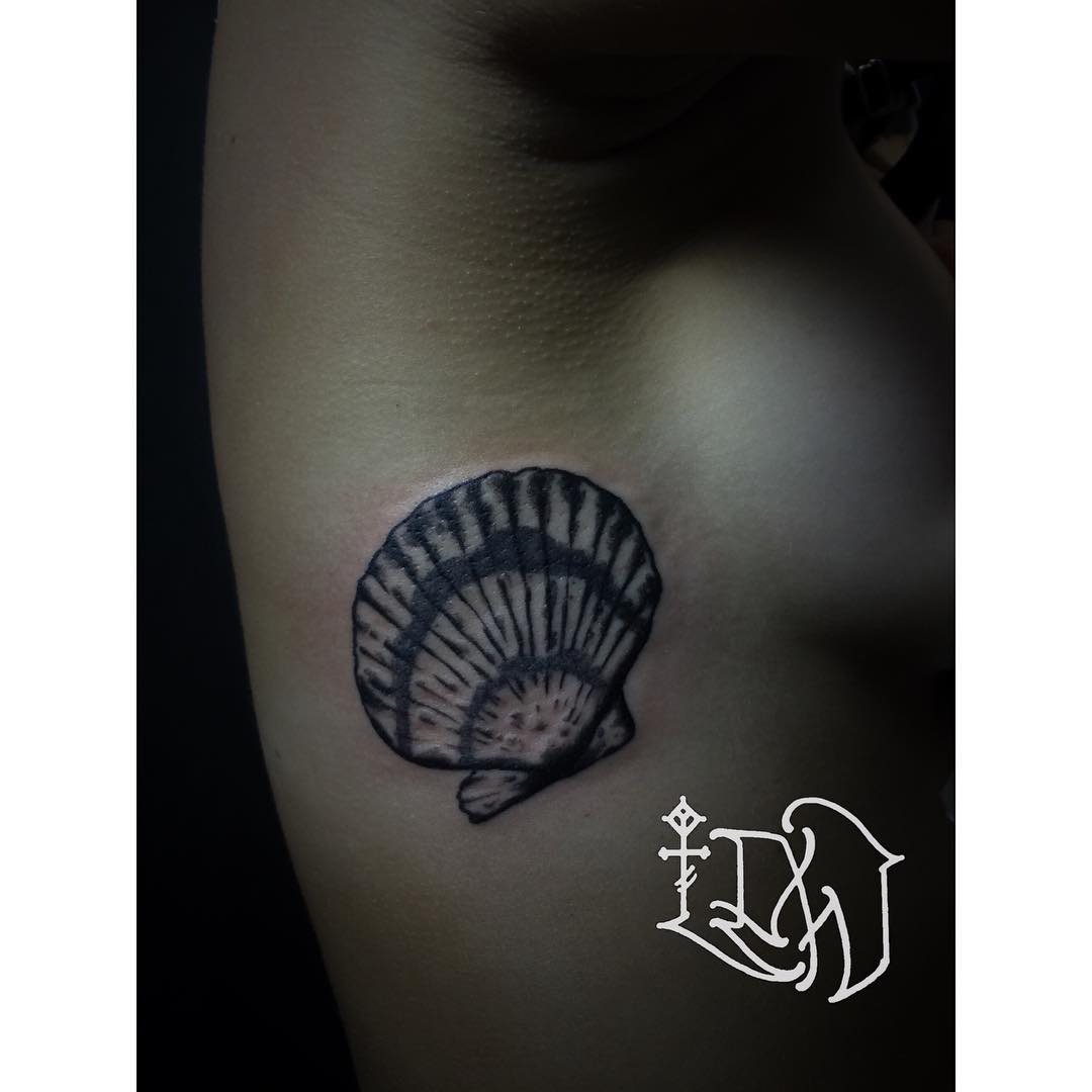 Scalop Shell Tattoo