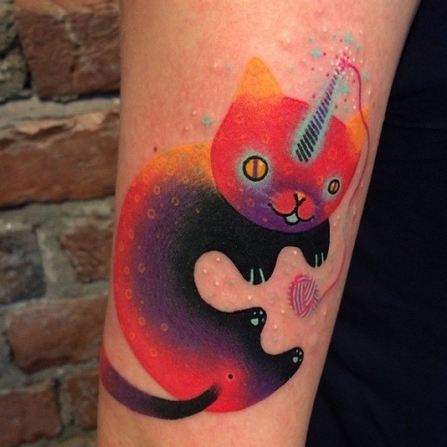 Unicorn Kitty Tattoo