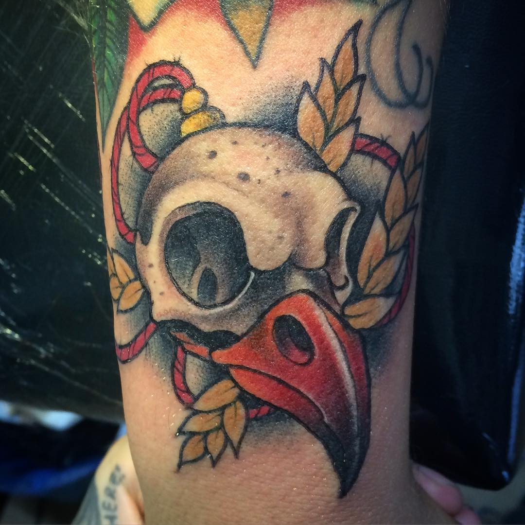 Bird Skull Tattoo