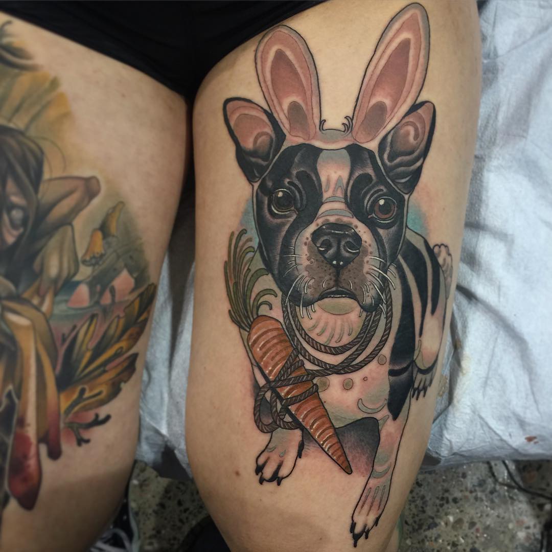 Bunny Bulldog Tattoo