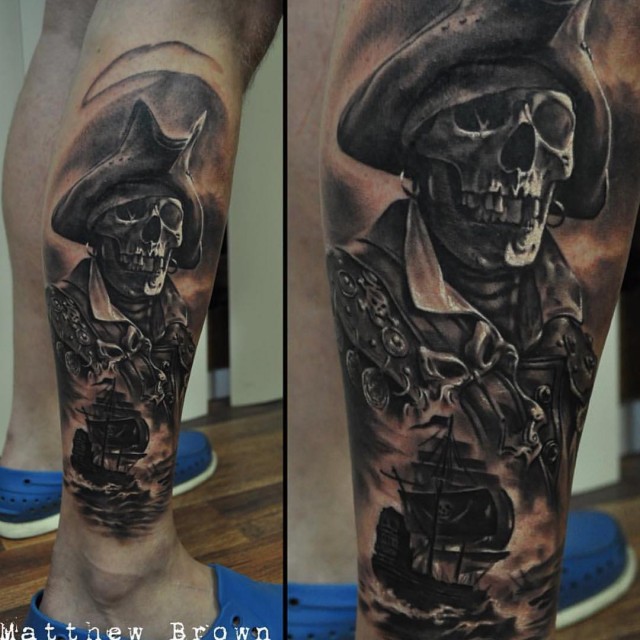 Pirate Skeeton Tattoo