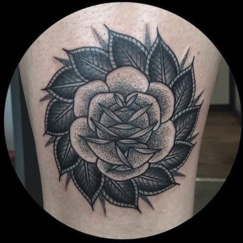 Traditional Tattoo Rose