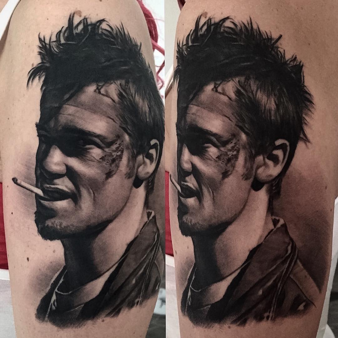 Fight Club Brad Pitt Tattoo