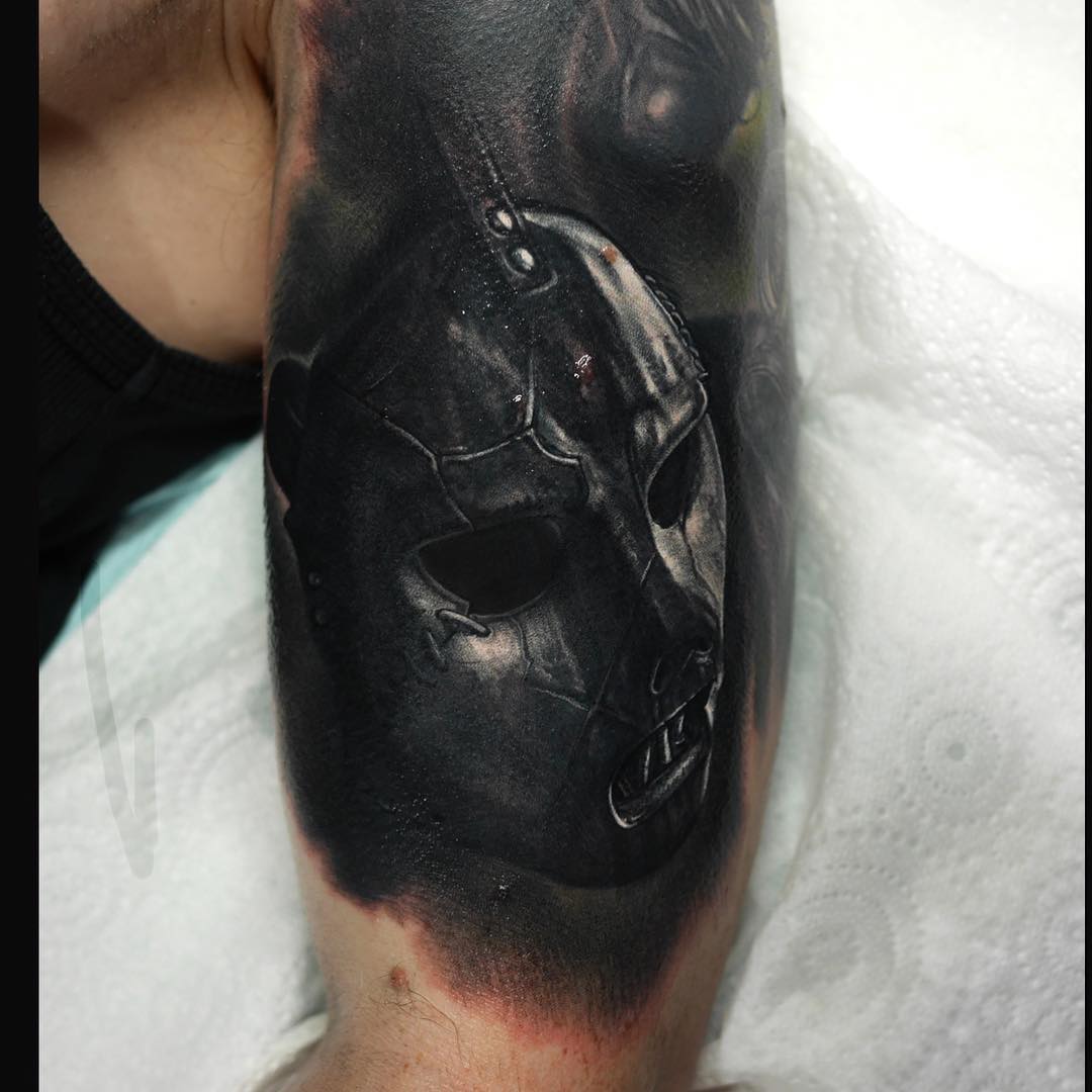 Paul Gray Slipknot Mask Tattoo