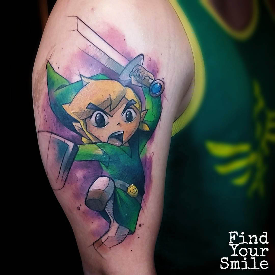 Legend of Zelda Tattoo on Shoulder