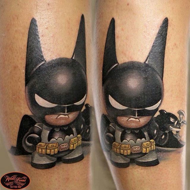 cute kid batman tattoo