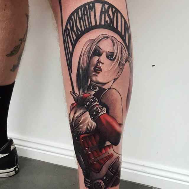 girl asylum tattoo batman