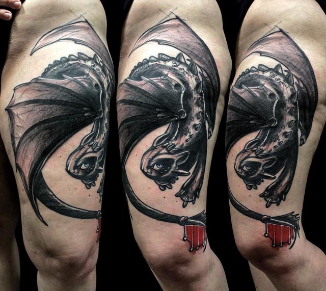 dragon tattoo toothless