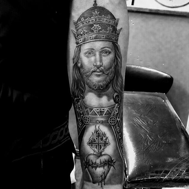arm tattoo Jesus