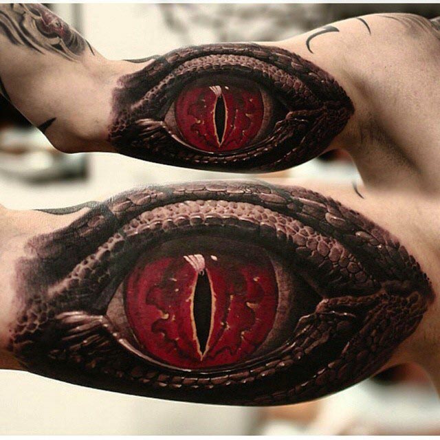 Dragon Eye Tattoo by shevboxtattoo