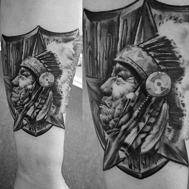 Indian Arm Tattoo by Kevin Soto