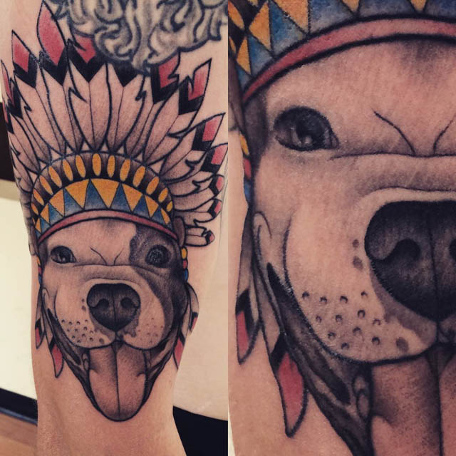 Indian Dog Tattoo by thegreenyeti13