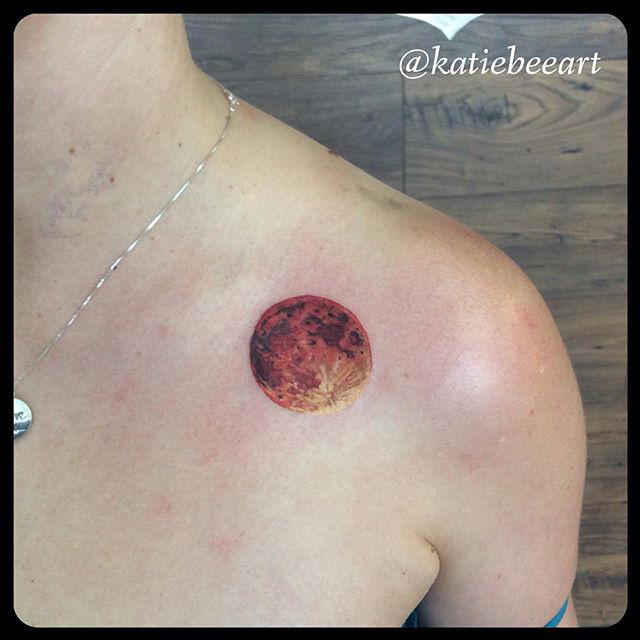 Tattoo Full Moon by Katie Bee