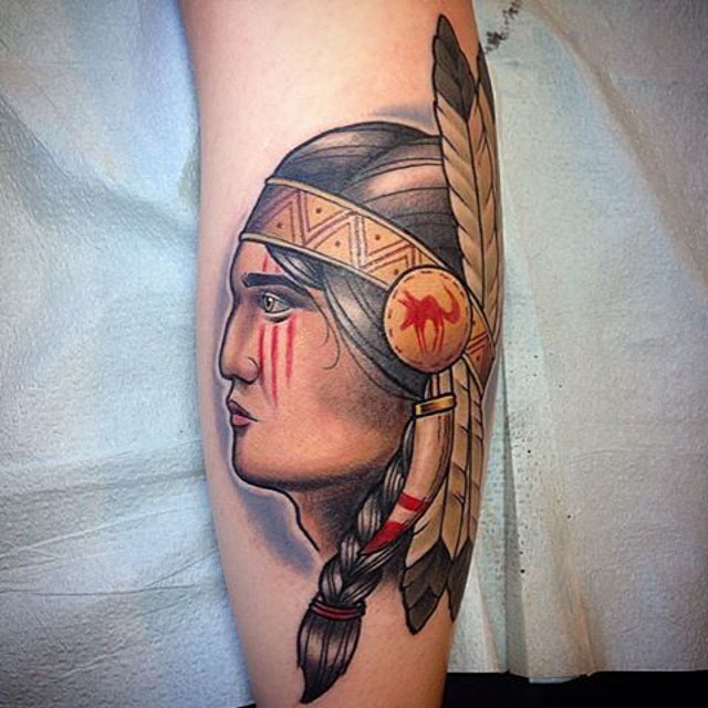 Traditional Indian Tattoo by Kevin Dixon