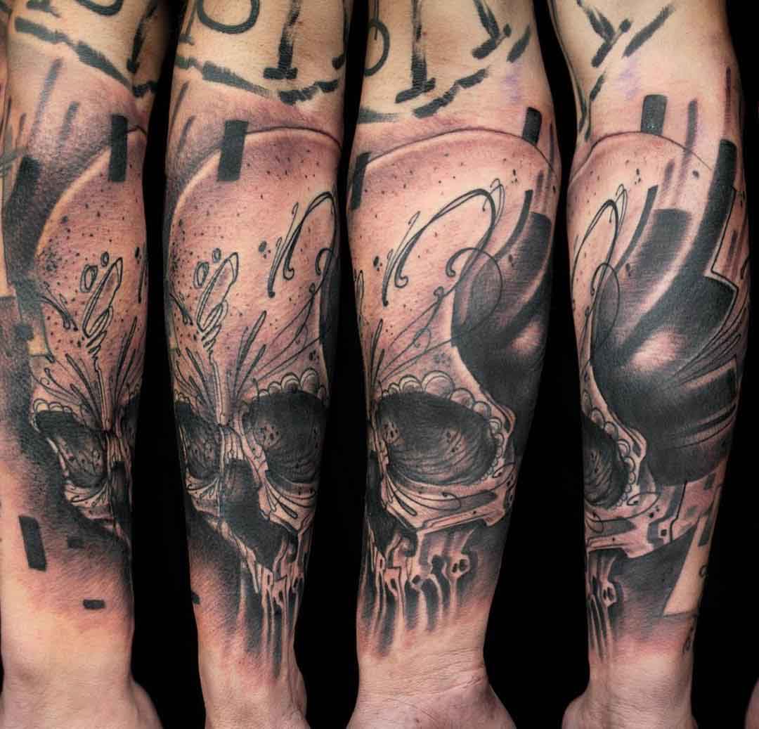 skull chicano tattoo