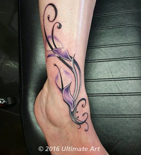 Girl Ankle Tattoo by colatherockstar