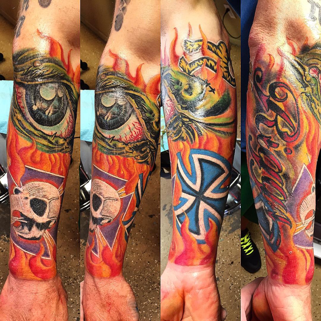 Half Sleeve Tattoo Forearm by andy_october