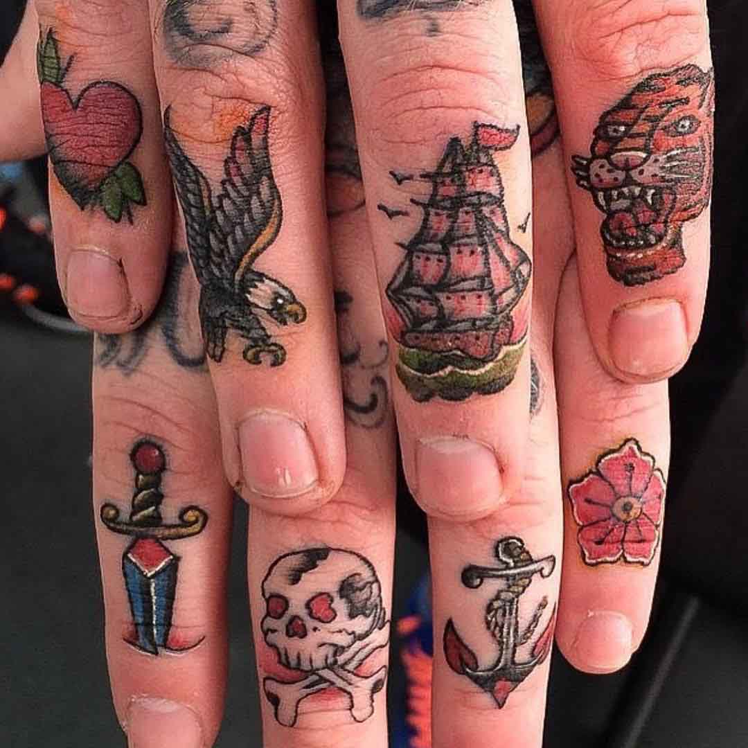 traditional finger tattoos